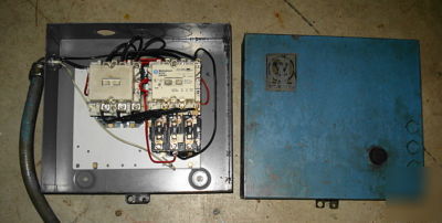 Westinghouse motor control box off hendey lathe 3 phase