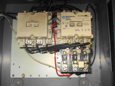 Westinghouse motor control box off hendey lathe 3 phase