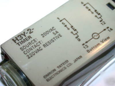 13 omron timers 0 to 5 seconds H3Y-2
