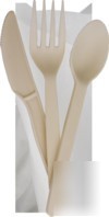 Compostable cutlery forks knife spoon case 1000 x 3
