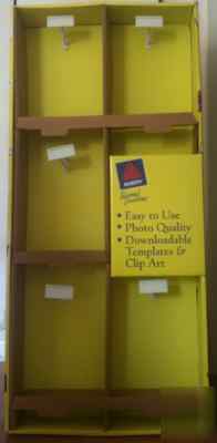 Display center (cardboard with hanging hooks)