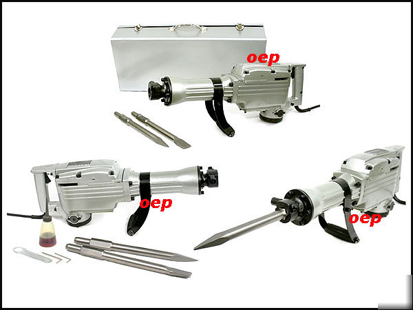 Hd demolition electric jack hammer kit concrete breaker