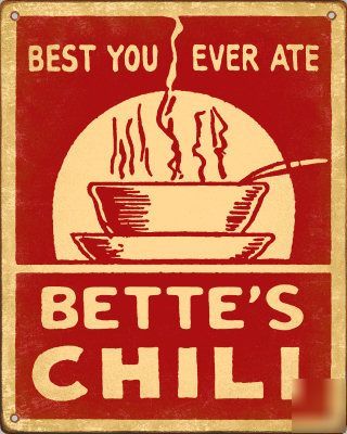 Personalized chili sign vintage award cook off peppers