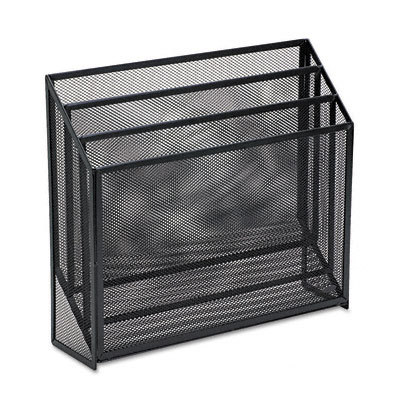 Rolodex wire mesh three-tier organizer black