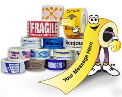 Shipping tape personalized with your name & logo 1 case