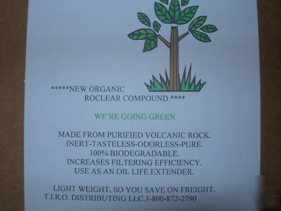  for your broaster* ro-clear organic filter compound 