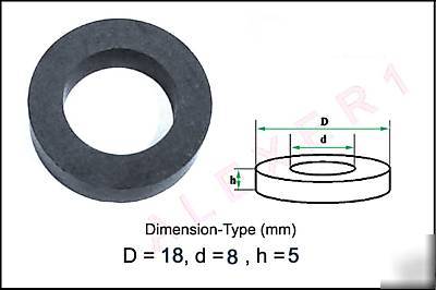 Small ring ferrite cores 18X8X5MM. lot of 24