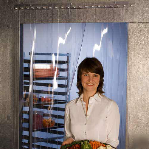 Cooler walk in freezer door plastic strips curtain nsf 