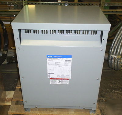 Cutler V48M24T45EE 45KV 480V 240V 3PH delta transformer