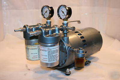 Gast vacuum pump model 0522-V4B-G180DX 1/3 hp