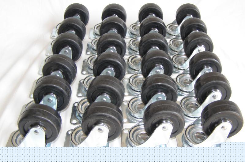 Lot of 24 2'' swivel caster wheel with ball bearings