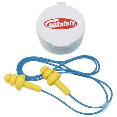 New ao safety reusable corded earplugs - 