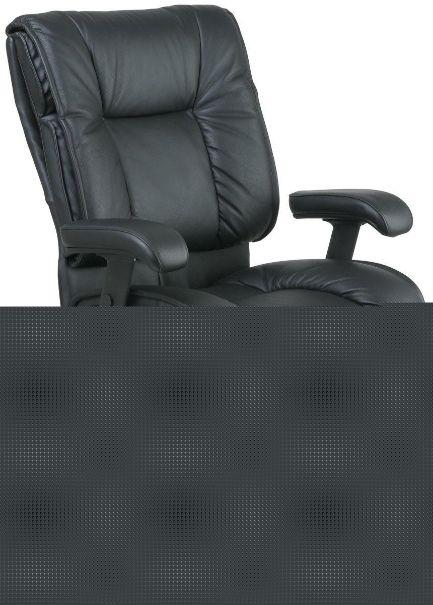 New executive black computer desk leather office chair