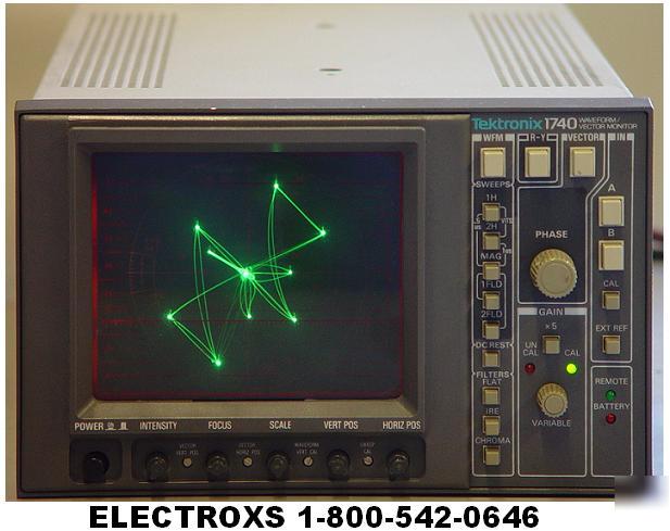 Tektronix 1740 waveform vector monitor - serviced 