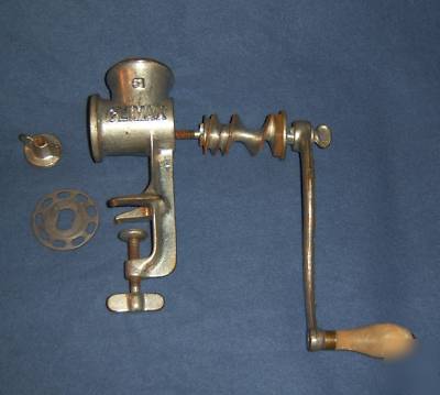 Vintage climax 51 table top hand crank meat grinder vcg