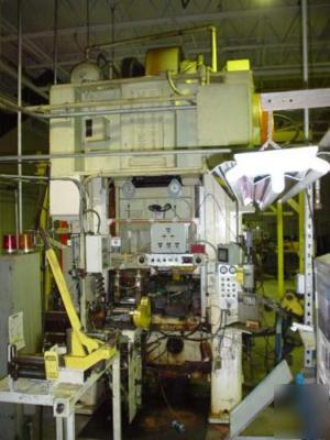 200 ton minster straight side double crank press