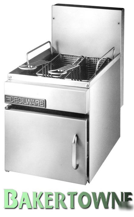 Cecilware GF16 commercial gas deep fryer 18 lbs nat/lp