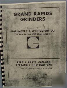 Gallmeyer & livingston 450 - 676 grinder combo manual