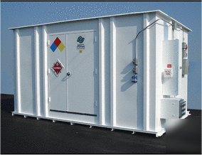 Hazmat building - hazardous material storage unit 