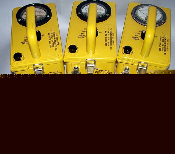 Lot of 3 cdv-717 model 1 geiger counter radiation meter