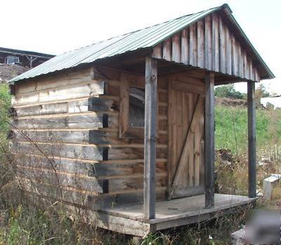 Mill direct pine log cabin playhouse storage shed kit