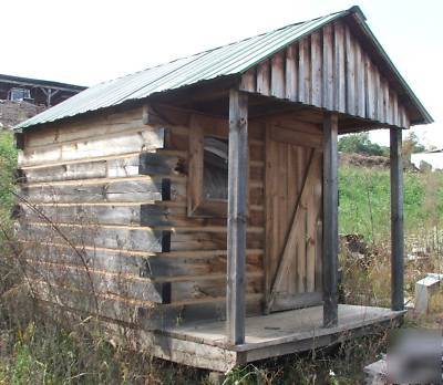 Mill direct pine log cabin playhouse storage shed kit