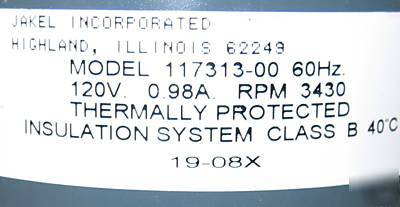 New draft induction blower assembly 120V 3430RPM 1/12HP 