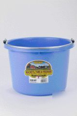 Pail plastic 8 qtbluegreat for livestock