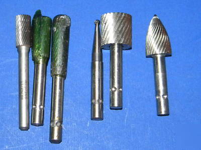 Rotary files jarvis 5 hss and 1 carbide great set 