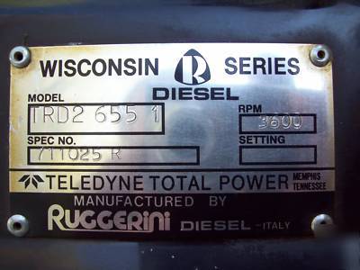 Wisconsin-ruggeirin diesel