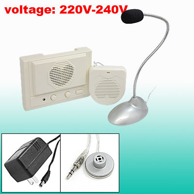 2 ways mini white speaker w table mic window interphone