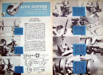 60Â° live center ball-bearing tailstock ctr diy plans