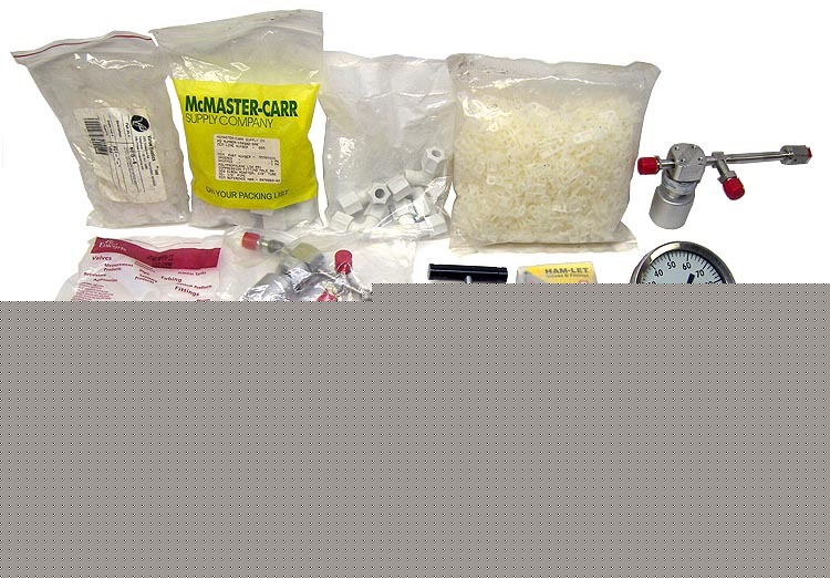 Large lot veriflo whitey valve pressure gauge fittings