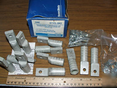 Transformer installation aluminum lug kit 1 & 3 ph 600V