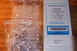 Whatman mini-uniprep ptfe filter media 0.45UM -- 100PK
