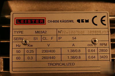 Leister robust high pressure blower - M63A2 - ch-6056