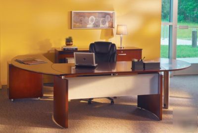 Mayline napoli six piece office set sierra cherry ND72