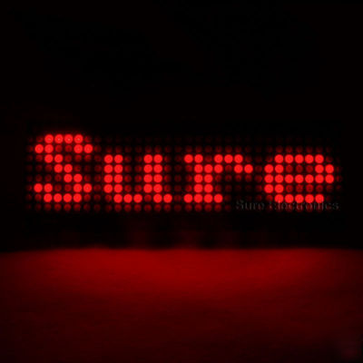 New 0832 led dot matrix red display information board 