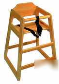 New restaurant high chair - natural, assembled