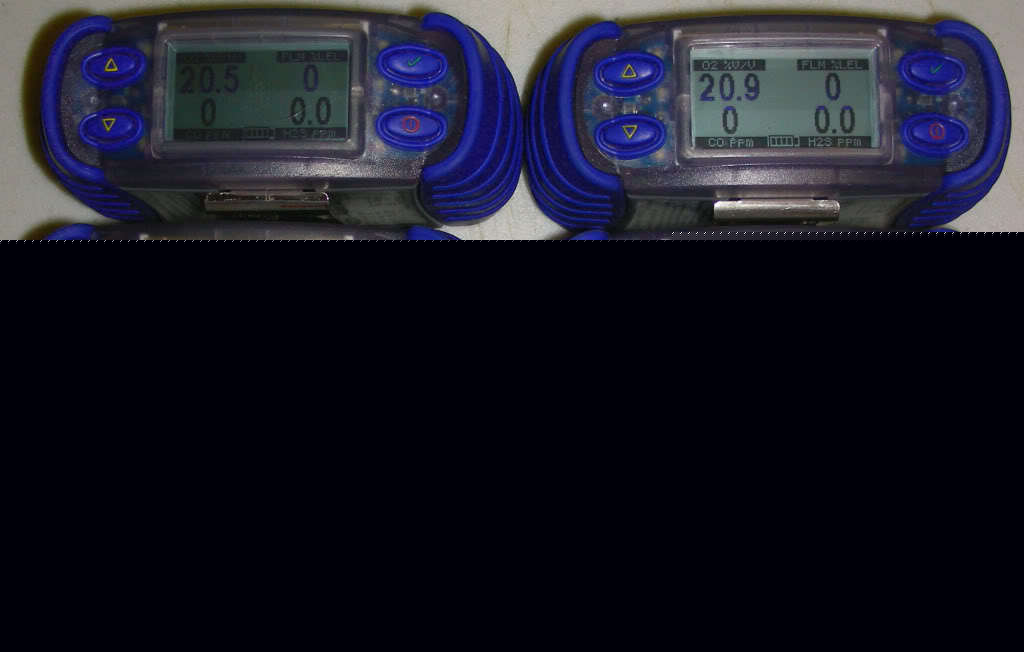 6 pack impact gas monitor detector O2 co H2S lel 