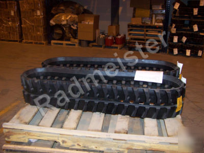 A set of 2 rubber tracks for bobcat, takeuchi, kubota
