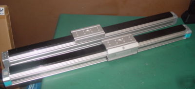 (2) festo dgpl ball bearing linear drive w/ slide table