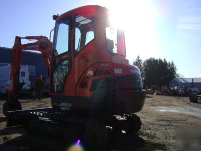 2008 kubota KX91 R2AS2 cab heat compact excavator 