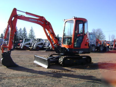 2008 kubota KX91 R2AS2 cab heat compact excavator 