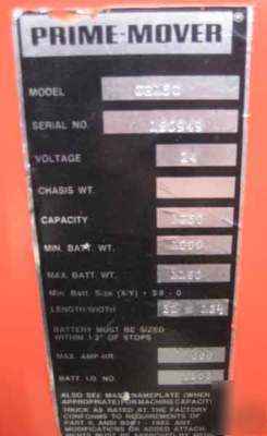 Bt-prime mover-1250 lb capacity fork lift forklift