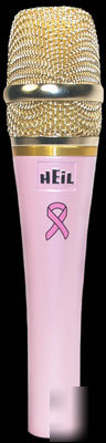 Heil PR20 pink pearl microphone- great sound great 