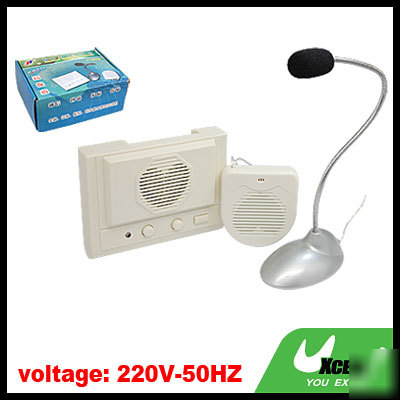Intercommunication stores banks window interphone
