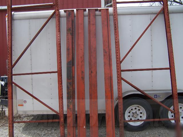 Interlake pallet racking 14' tall 12' wide 8' wide beam