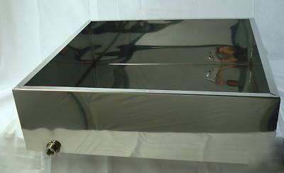 Maple syrup pan, stainless, 2' x 2' 