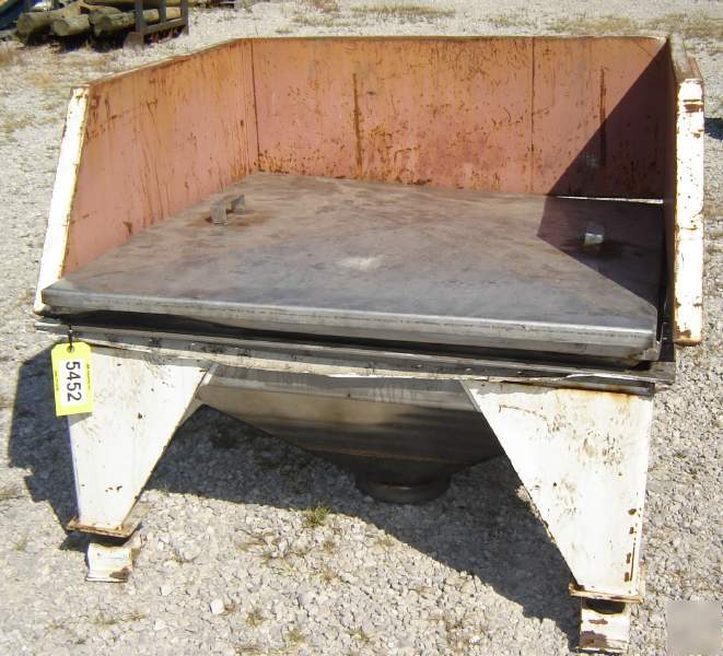 Metalfab stainless steel bulk bag unloader